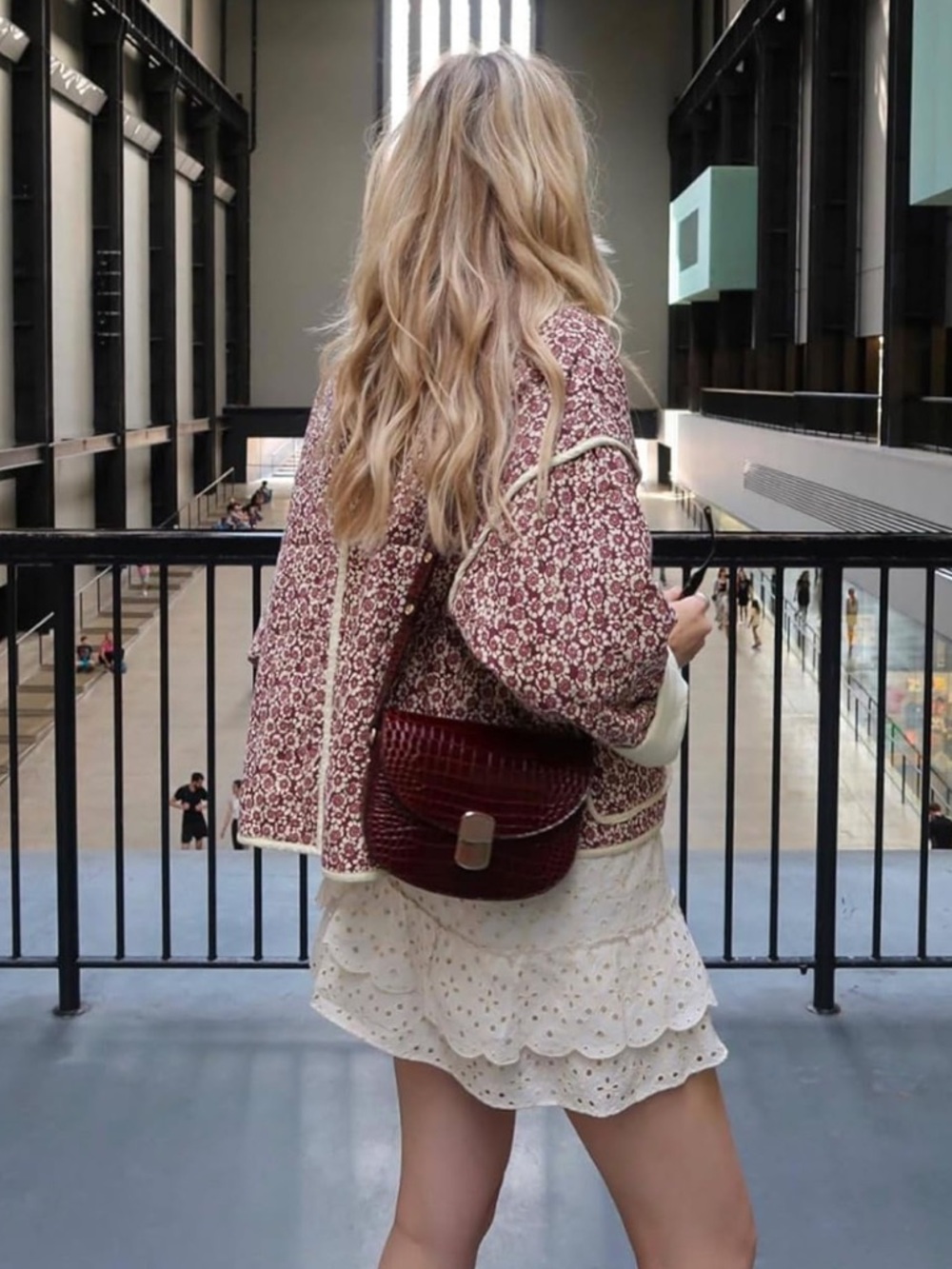 Quilted Floral Puffer Women’s Jacket